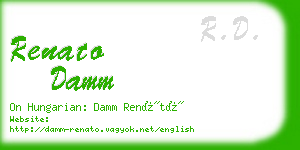 renato damm business card